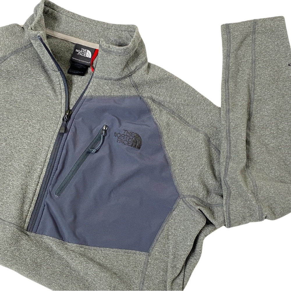 Men’s The North Face Gray Zip up Fleece (L) Cabin Core Dad core Athleisure wear